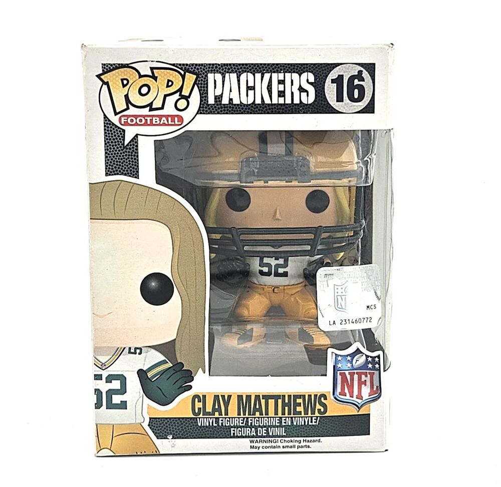 Funko Pop NFL Clay Matthews #16 Green Bay Packers Vaulted Vinyl Figure Box